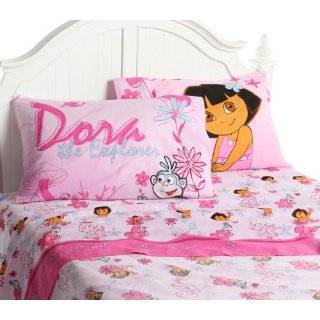 Dora the Explorer Playful Garden Twin Sheet Set