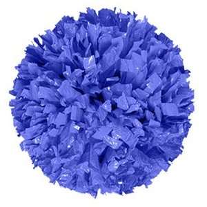   Solid Plastic Cheerleaders Poms ROYAL 3/4 WIDE 6 LONG PLASTIC STRANDS