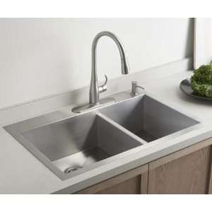  Kohler K 3823 4 Vault Offset Kitchen Sink: Home 