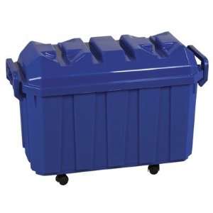  Stackable Storage Trunk Color: Blue: Furniture & Decor