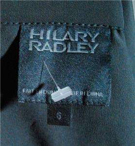 Hillary Radley Jacket Black Size 6 Cape Smock Mock NWOT  