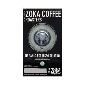  Zoka Organic Espresso Quatro   12 oz: Kitchen & Dining