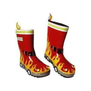  Kidorable Fireman Rain Boots   Size 11 Toddler: Baby