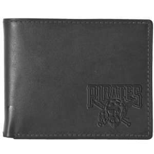  Pangea MLB Pittsburgh Pirates Black Leather Wallet: Sports 