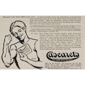  1902 ORIGINAL Ad Cascarets Cathartic Laxative Medicine 