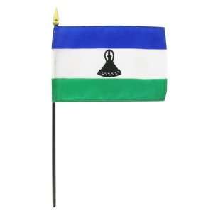  Lesotho 4 x 6 Stick Flag: Patio, Lawn & Garden