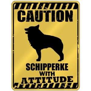   Caution : Schipperke With Attitude  Parking Sign Dog: Home & Kitchen