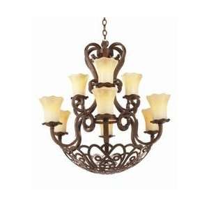   Tier Chandelier With Glass Included From the Carlis: Home Improvement