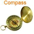 Outdoor Pocket Watch Style Camping Brass Compass Hiking  