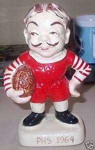 1950s Old Time Football Player Stanford Pottery Bank  