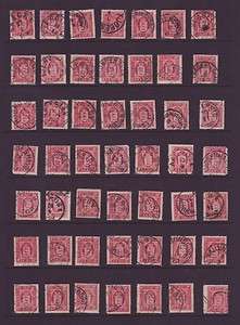 Denmark 1875 Official Scott O8 Page Full Of Better Cancels   