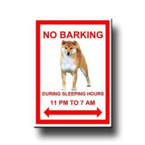 Shiba Inu No Barking Fridge Magnet No 1
