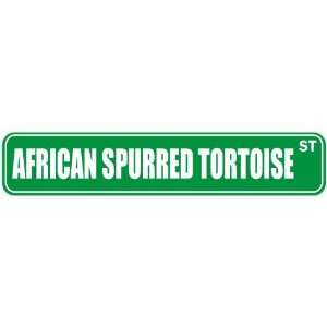   AFRICAN SPURRED TORTOISE ST  STREET SIGN