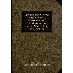  Laws relating to the employment of women and children in 
