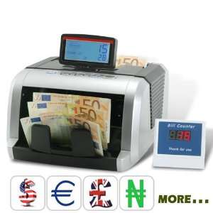  Money currency Counter Machines + Counterfeit Note Detector Cash 