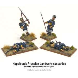   Powder 28mm Napoleonic Prussian Landwehr Casualty Pack Toys & Games