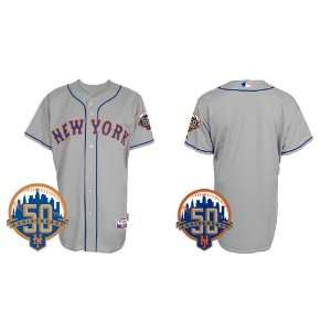 com New York Mets Authentic MLB Jerseys BLANK GREY Cool Base BASEBALL 