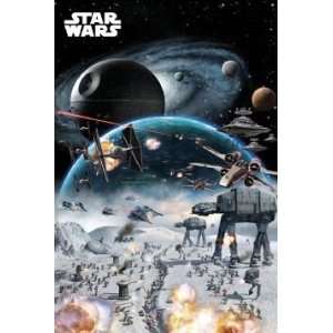  Movies Posters Star Wars   Battle   35.7x23.8
