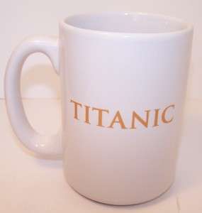 1998 Titanic Coffee Mug Cup Leonardo Di Caprio  