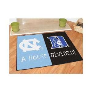 Duke Blue Devils House Divided Mat:  Sports & Outdoors