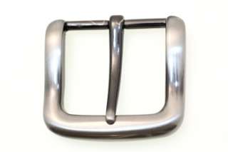 Replacement Belt Buckle Square Single Prong Plain Brushed Nickel 