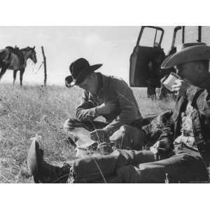  Cowboys on Long Cattle Drive from S. Dakota to Nebraska 