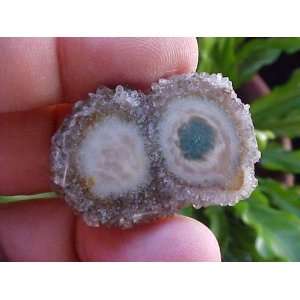  A9607 Gemqz Amethyst Stalactite Slice Double Core Polished 