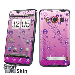 PURPLE DROP PROTECTION SKIN CASE FOR HTC SPRINT EVO 4G  