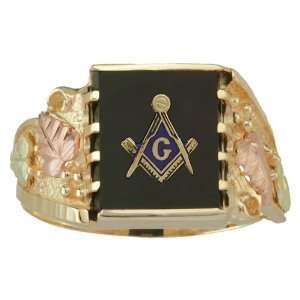   Hills Gold Masonic Ring Black Hills Gold Jewelry by Coleman Jewelry