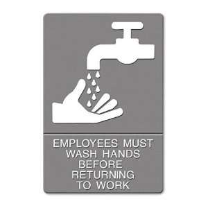  Headline Signs  ADA Sign, Employees Must Wash Hands 