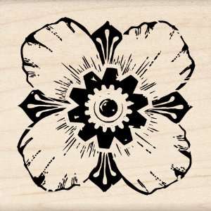    Inkadinkado Steampunk Flower Wood Stamp Arts, Crafts & Sewing