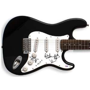  Kansas Autographed Signed Guitar & Proof PSA/DNA 