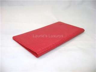 Louis Vuitton BUSINESS CARD FILE Epi Leather RED Agenda LV Long WALLET 