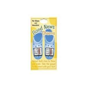  Holy Bible Good News Shoe Charms Pack of 12