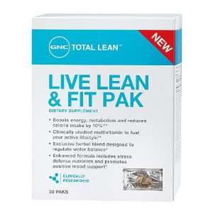  GNC Total Lean Live Lean & Fit Pak Dietary Supplement 
