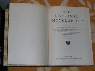 The National encyclopedia(set of 10 Volumes)1st Ed 1932  