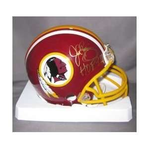  John Riggins Signed Washington Redskins Mini Helmet w/HOF 