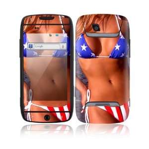  Samsung Sidekick 4G Decal Skin Sticker   US Flag Bikini 