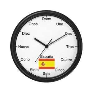  Spanish Language Flag Wall Clock by 