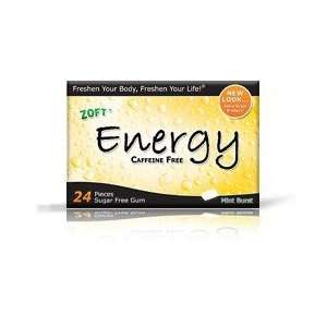  Zoft Energy Caffeine Free Gum by Zoft Gum Company   24 