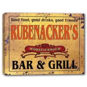  RUBENACKERS Family Name World Famous Bar & Grill 