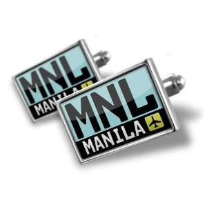 Cufflinks Airport code MNL / Manila country Philippines   Hand 