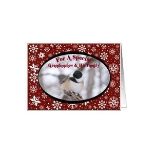  Chickadee Grandnephew And His Family Christmas Card Card 