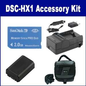  Sony DSC HX1 Digital Camera Accessory Kit includes SDM 
