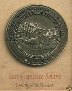 SAN FRANCISCO SOLANO Mission Lapel Pin  
