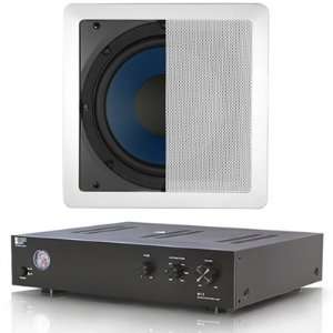  IWS8 8 In Wall Subwoofer with SMP250 Subwoofer Amplifier 