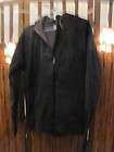 Q79 Salomon Soft Shell Jacket Large, Black Hoodie, Ski Snow Winter Coa