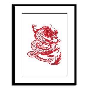  Large Framed Print Chinese Dancing Dragon 