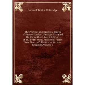   of Various Readings, Volume 3 Samuel Taylor Coleridge Books