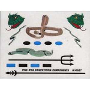  Pine Pro Mini Stick On Decal Reptilian Toys & Games